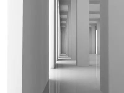 Modern Empty Tunnel 3D model