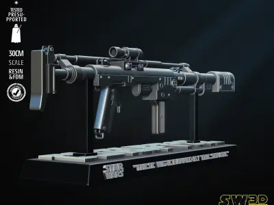 STAR WARS Ion Disruptor Blaster Tested for 3D Printing 3D print model