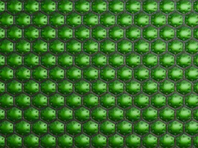 Green Sci-Fi Wall PBR Seamless Texture