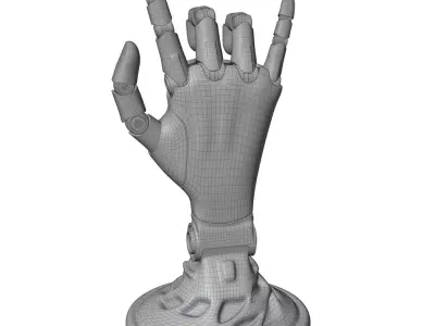 mechanical hand robot figure 3D model