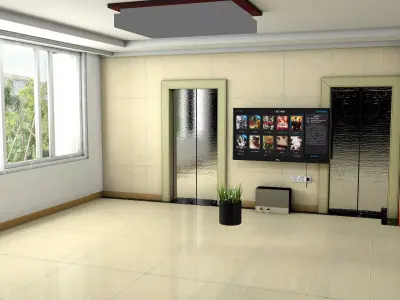 home interior effect image Free 3D model