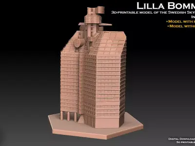 Lilla Bommen Swedish Skyscraper 3D print model