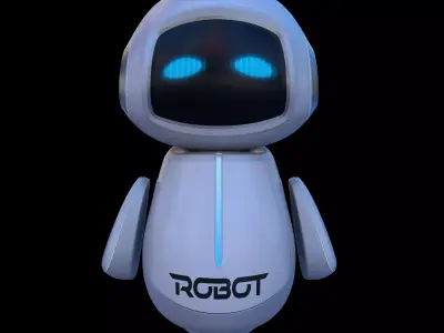 Cartoon Baby Robot 3D model