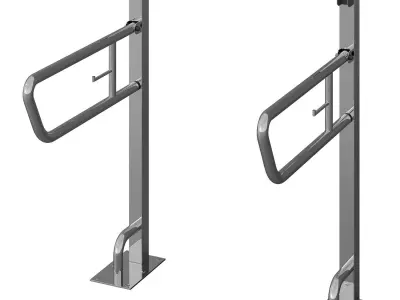 Handrail for disabled people 2 3D model
