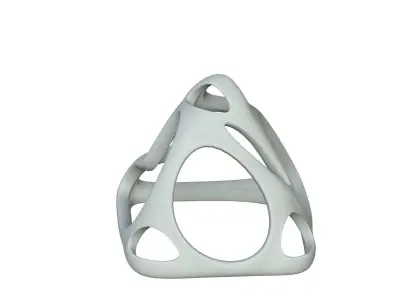 SciFi Cube Object No 58618 Low Poly Shape Low-poly 3D model