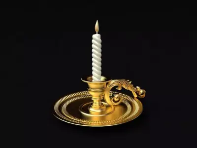 chandelier candle holder 3D model