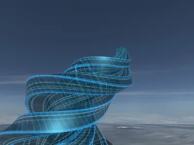 Transparent Building 3D model