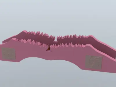 dragon bridge toy 3D model