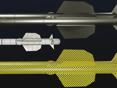 rocket pack - VOL 01 Low-poly 3D model