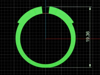 Jewelry ring 457 3D print model