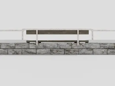 Bench 3D model shop