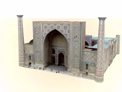 Ulugh Beg Madrasa 3D model