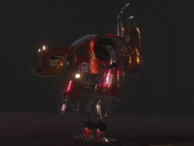 Sci-Fi  Robot pudge 3D model 3D model