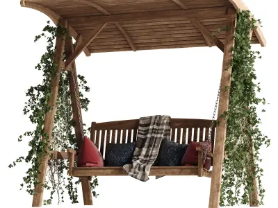 Garden swing 2 3D model