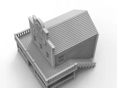 Alamo Bank - by WOW Buildings - 3D Printable STL 3D print model