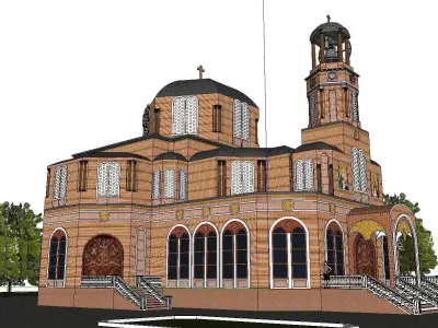 Architecture-Religion-God-Culture-Temple-055 church 3D model