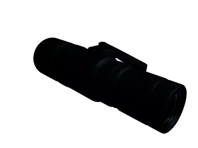Monocular Scope Black Low-poly 3D model