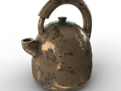KETTLE tea Low-poly 3D model