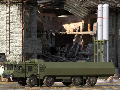  300P Bastion-P Missile System Armed Position 