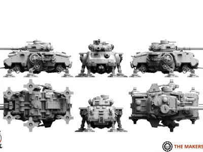 Valour Korps - Medium Battle Walker 3D print model