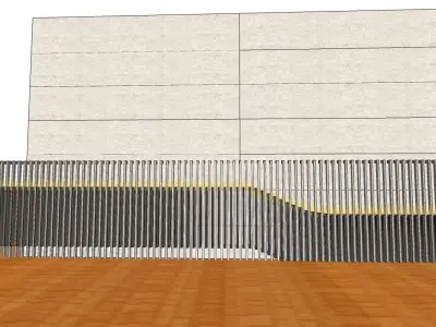 Gate House with Site Office 3D Model 3D model