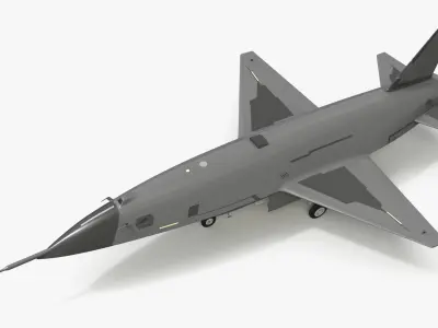  Stealth Fighter Jet in Flight 