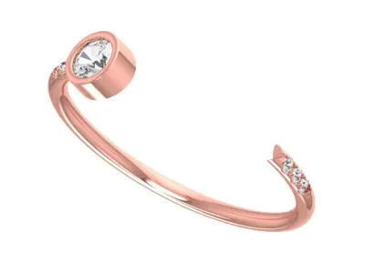 Women Light Weight Band Ring 3D print model 22