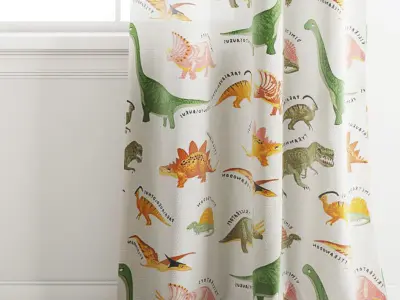 HM curtain 2 for kids room 3D model