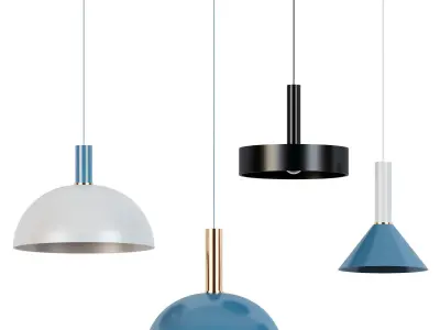 pendant light metal pendant lamp 3D model