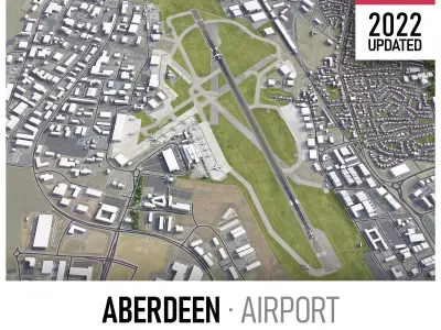 Aberdeen Airport Low-poly 3D model