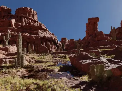 Canyons Scene 3D model