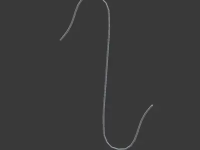 Ornament Hook Low-poly 3D model