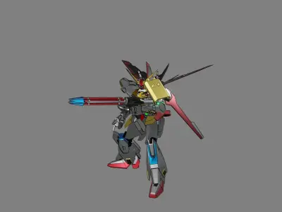 Attacker Gundam 5 3D model