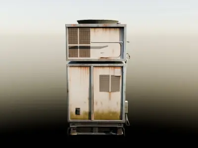 Street air conditioning 3D model