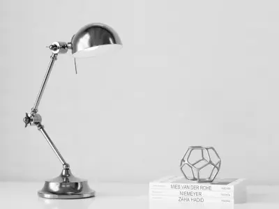 Firstlight Beau Desk Lamp Steel Low-poly 3D model