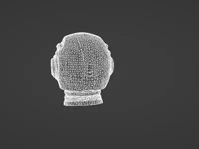 Futuristic Space Explorer Helmet   3D model