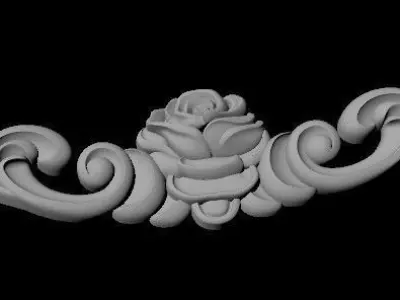 dekor ornate gold lion 3D model