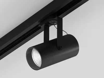 Track light HOKASU Tube Clip TR2 Free 3D model