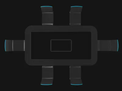 Sci Fi Confrence Table 3D model