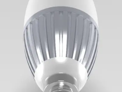 led light bulb 3D model buy
