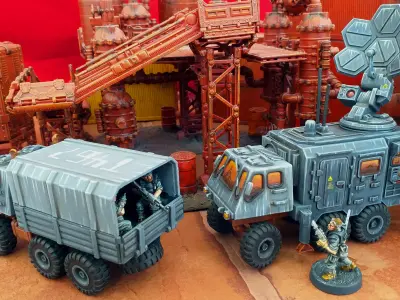 Extra Truck Bodies - 28mm Sci-Fi 3D print model