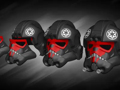 Tie Fighter Pilot Helmet 3D print model