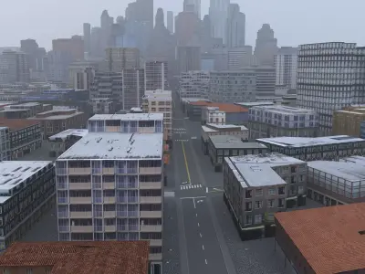 City 98 Low-poly 3D model