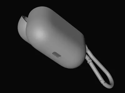 Airpods 3 Case with Hook Carabiner Phone Case 3D model