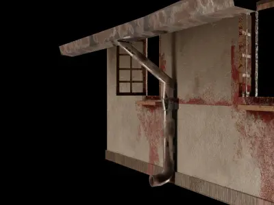 Gothic Wall Roof Collection Low-Poly PBR Assets with High Res  Low-poly 3D model