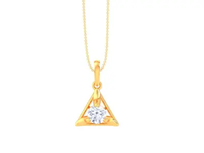 Women Solitaire Super Light Weight Pendant 3D print model