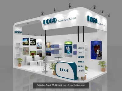 Exhibition Stall Design Collection 10 Models Collection 3D Model Pack