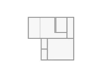 Simple Interior Sketch - 1001-1500 SF - Xactimate - Matterport 3D model