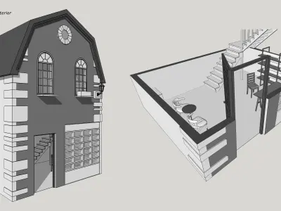 Town street 3D model purchase