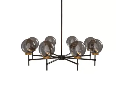 Camryn Metal and Glass Chandelier Free low-poly 3D model